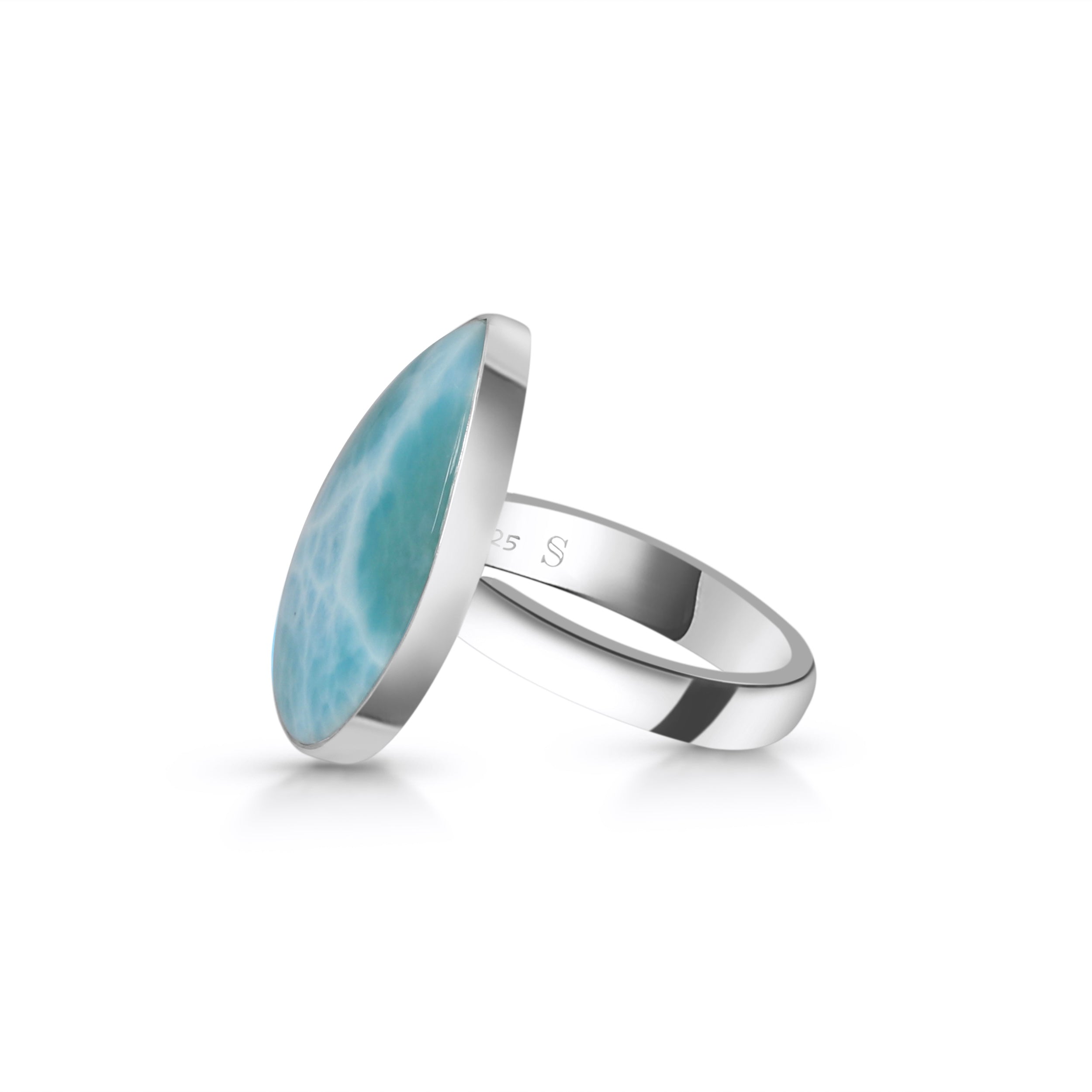 Larimar Adjustable Ring-(LAR-R-38.)