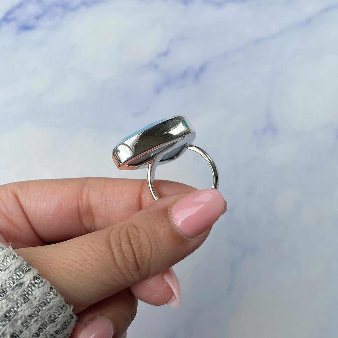 Larimar Adjustable Ring-(LAR-R-388.)