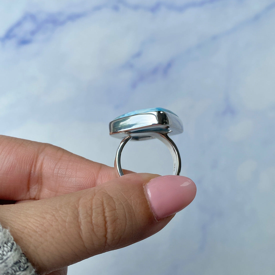 Larimar Adjustable Ring-(LAR-R-394.)