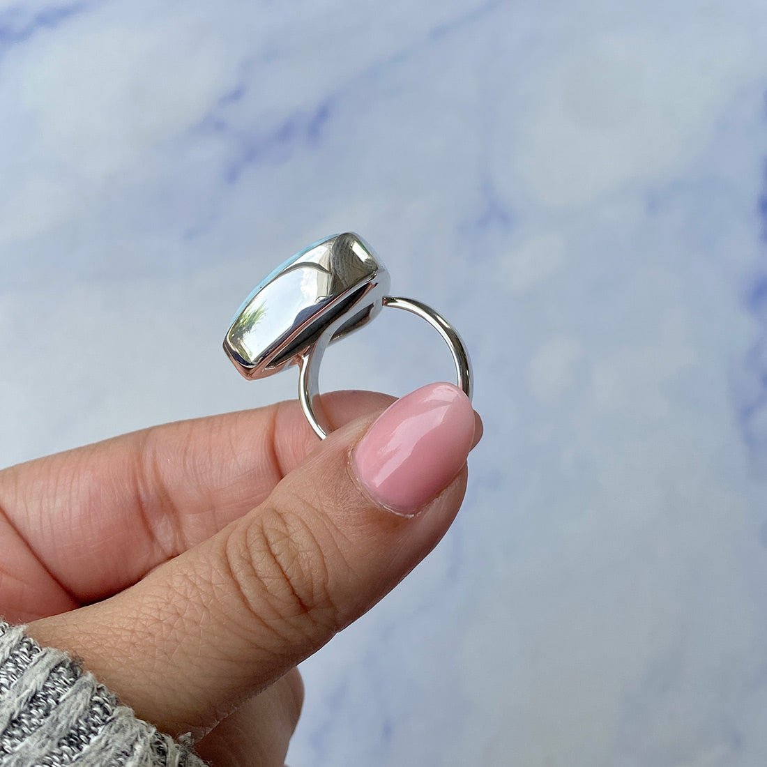 Larimar Adjustable Ring-(LAR-R-398.)