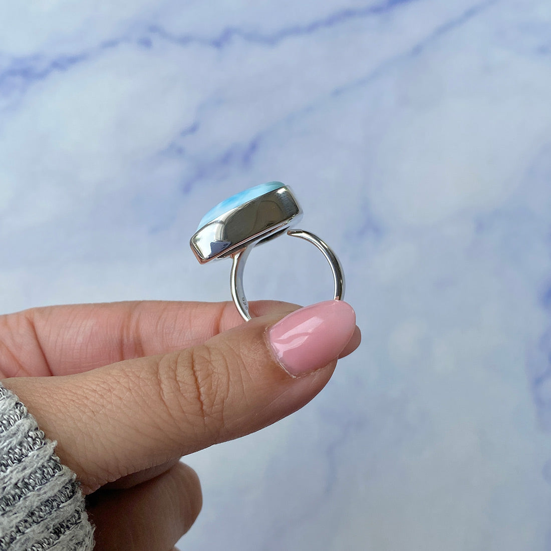 Larimar Adjustable Ring-(LAR-R-401.)