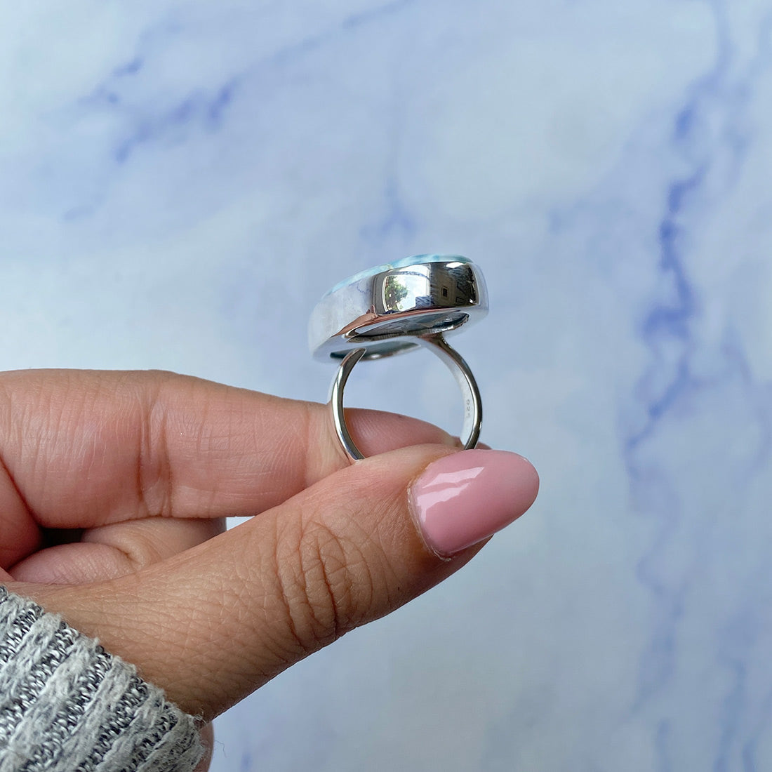 Larimar Adjustable Ring-(LAR-R-408.)