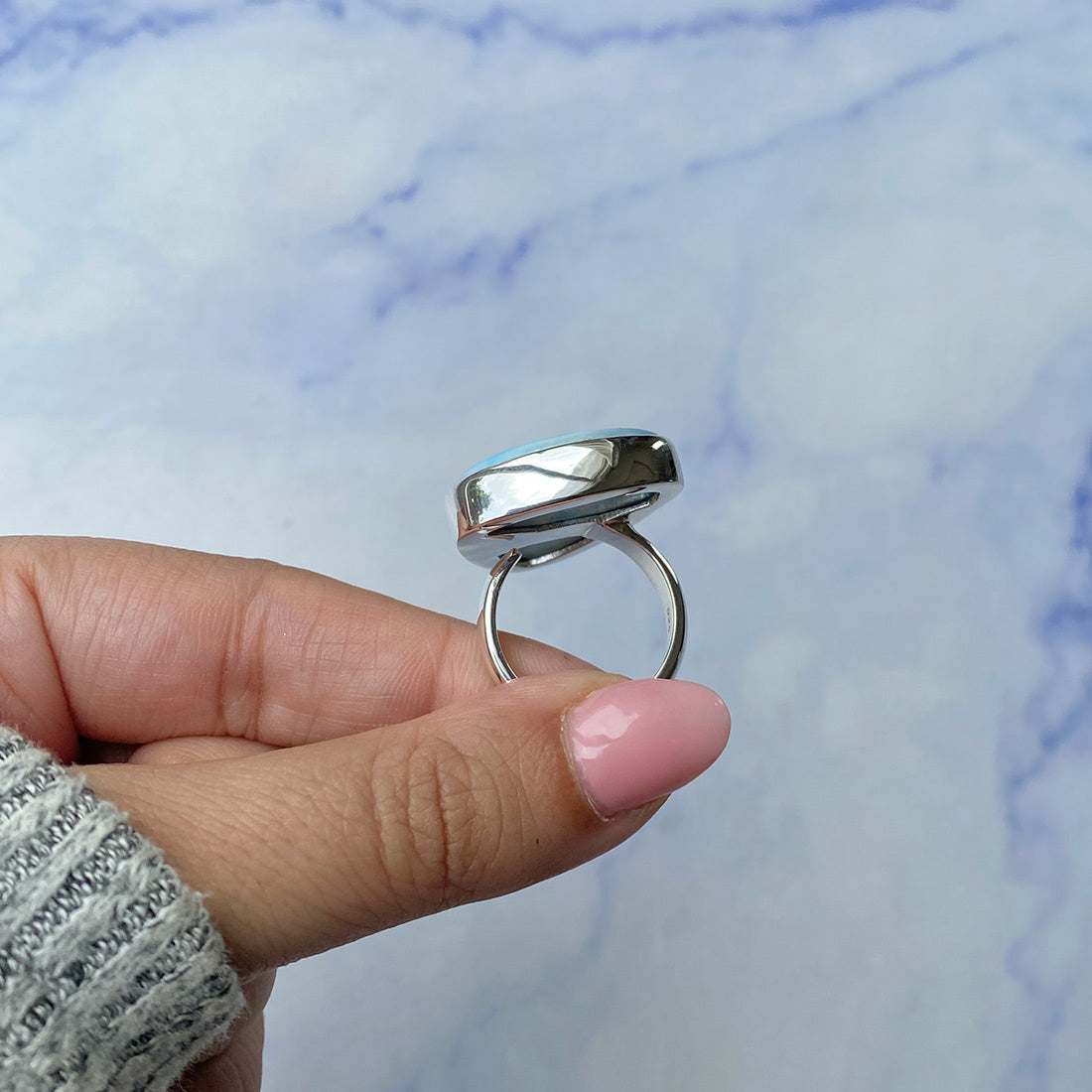 Larimar Adjustable Ring-(LAR-R-413.)