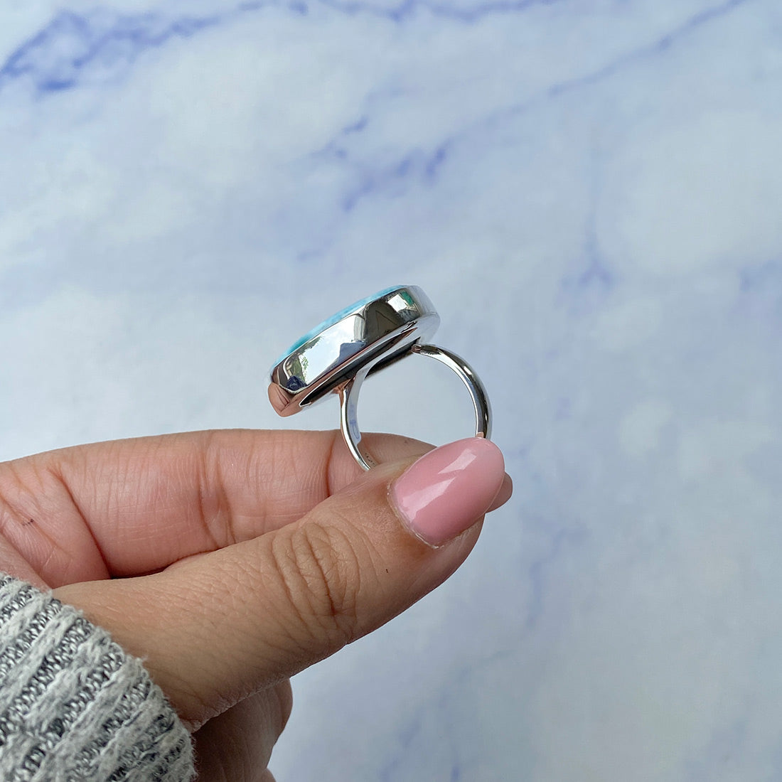 Larimar Adjustable Ring-(LAR-R-414.)