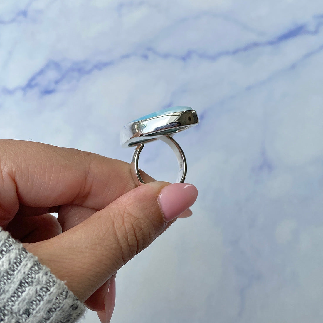 Larimar Adjustable Ring-(LAR-R-416.)