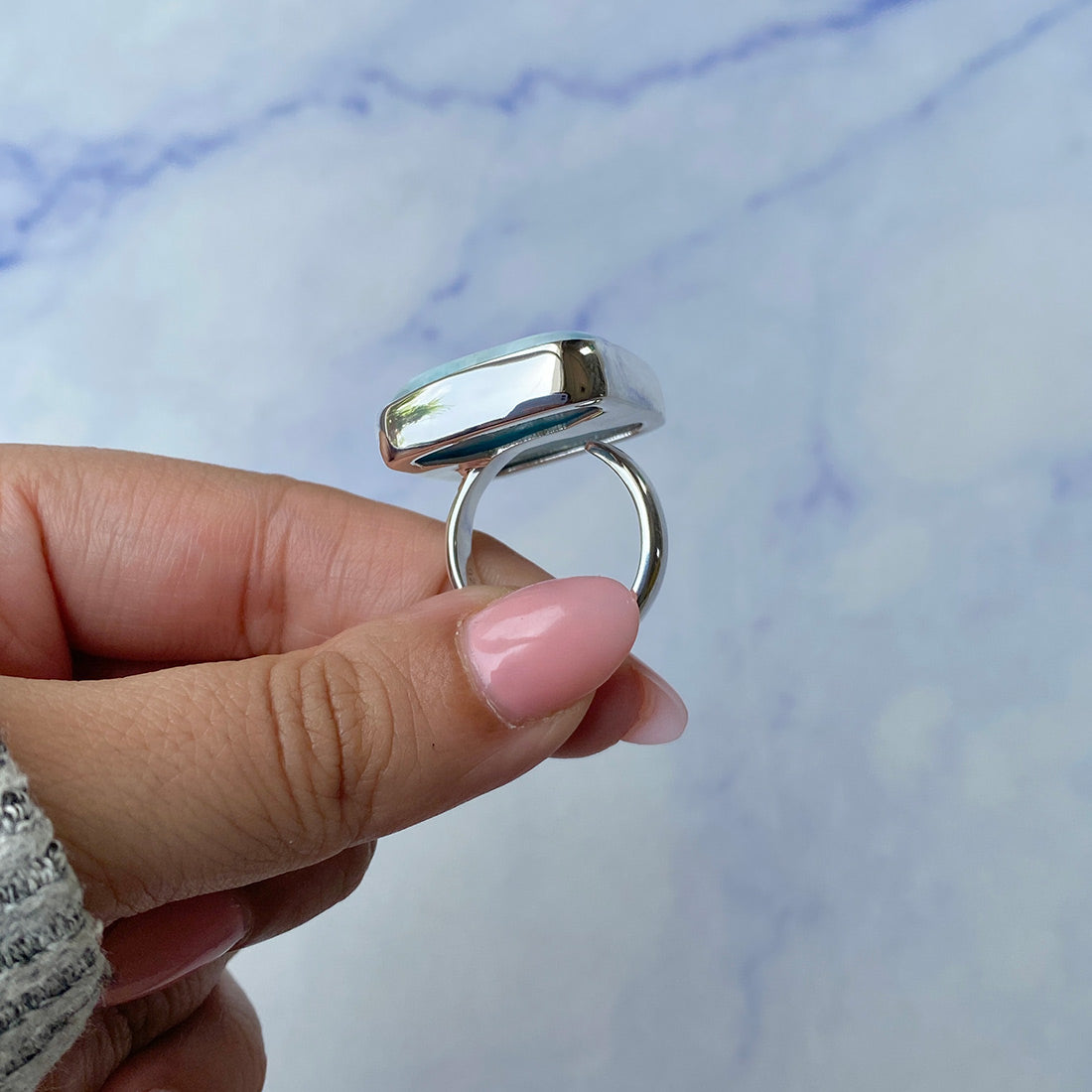 Larimar Adjustable Ring-(LAR-R-425.)