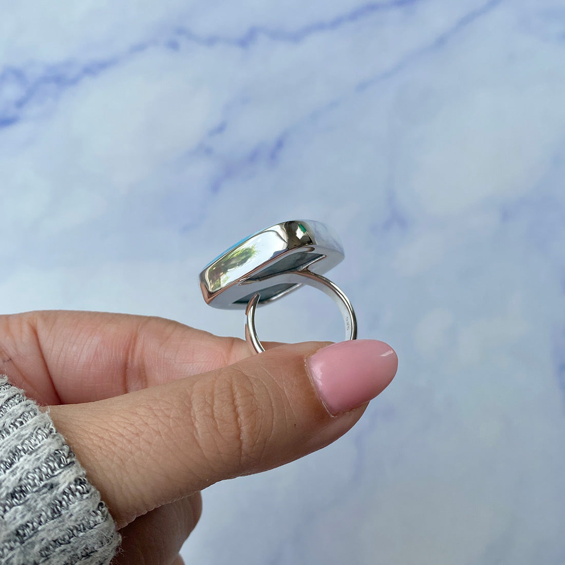 Larimar Adjustable Ring-(LAR-R-427.)