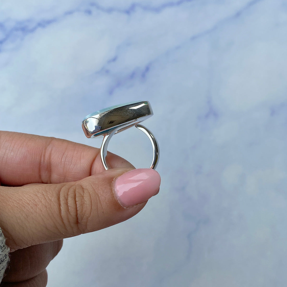 Larimar Adjustable Ring-(LAR-R-431.)