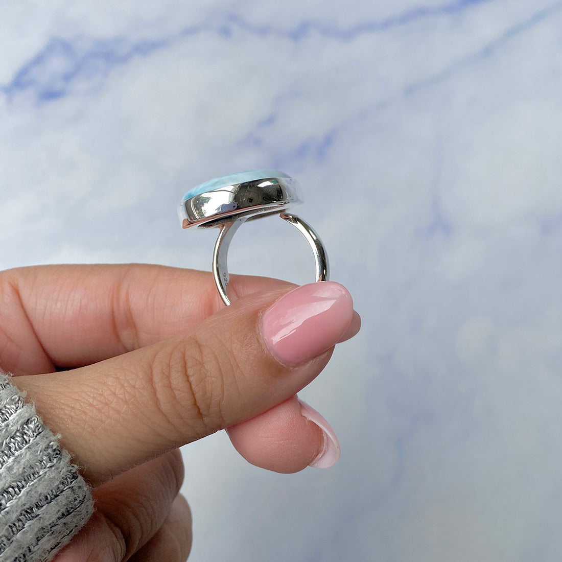 Larimar Adjustable Ring-(LAR-R-433.)