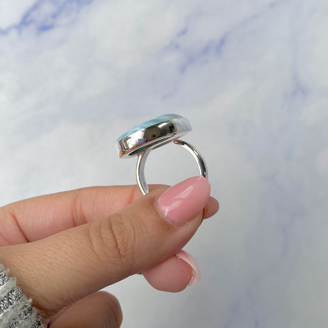 Larimar Adjustable Ring-(LAR-R-438.)