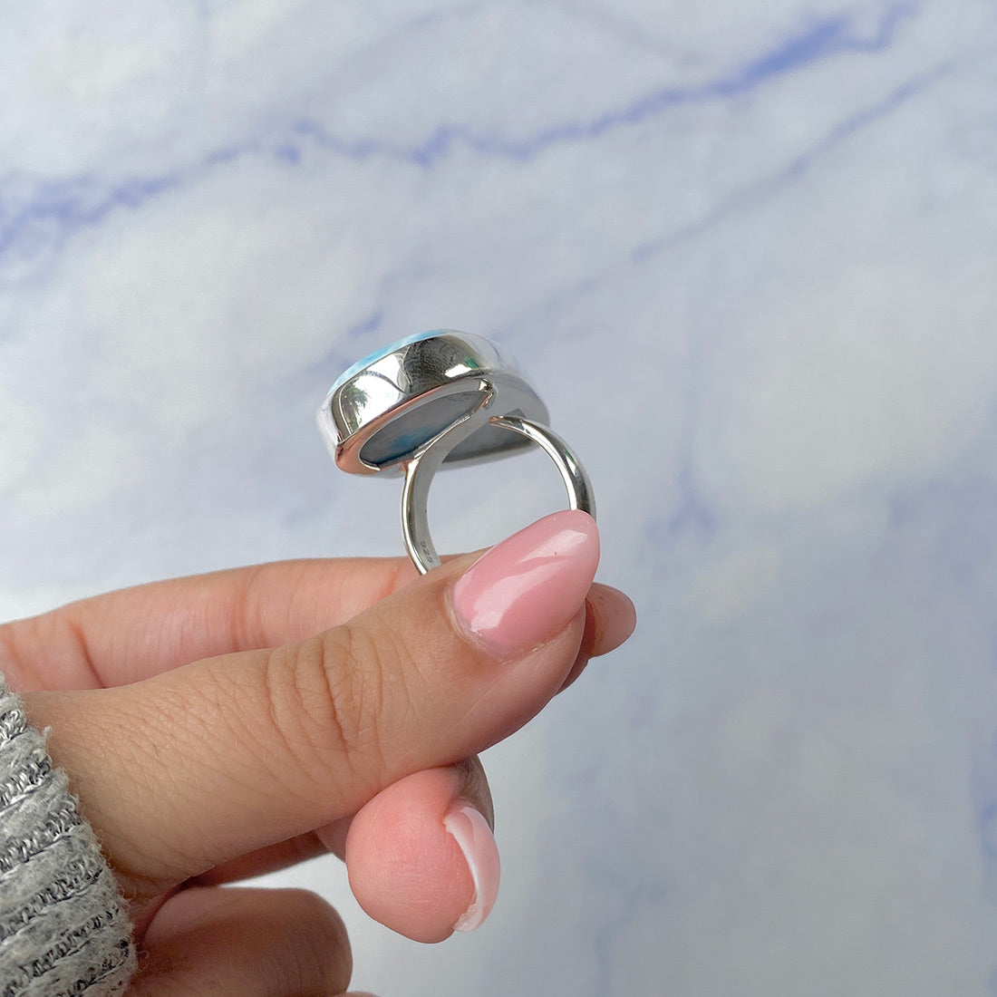 Larimar Adjustable Ring-(LAR-R-440.)