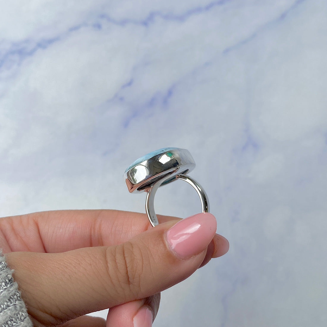 Larimar Adjustable Ring-(LAR-R-442.)