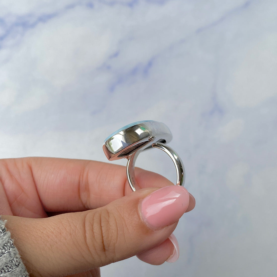 Larimar Adjustable Ring-(LAR-R-443.)