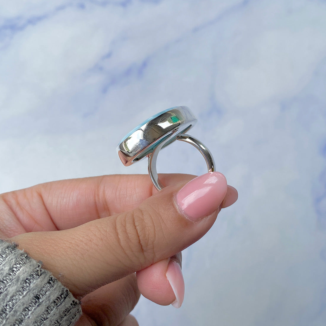 Larimar Adjustable Ring-(LAR-R-445.)