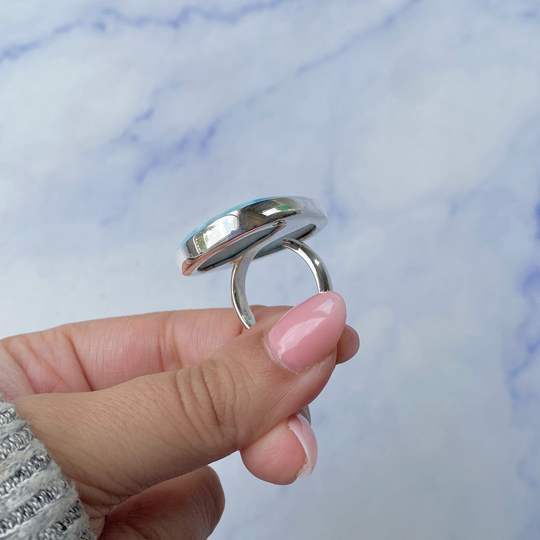 Larimar Adjustable Ring-(LAR-R-446.)