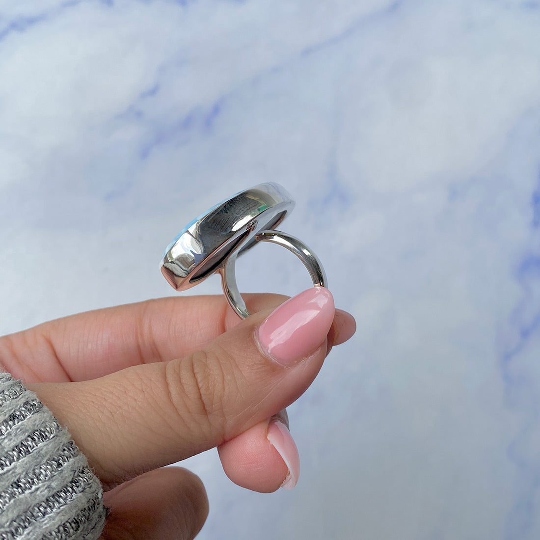 Larimar Adjustable Ring-(LAR-R-448.)