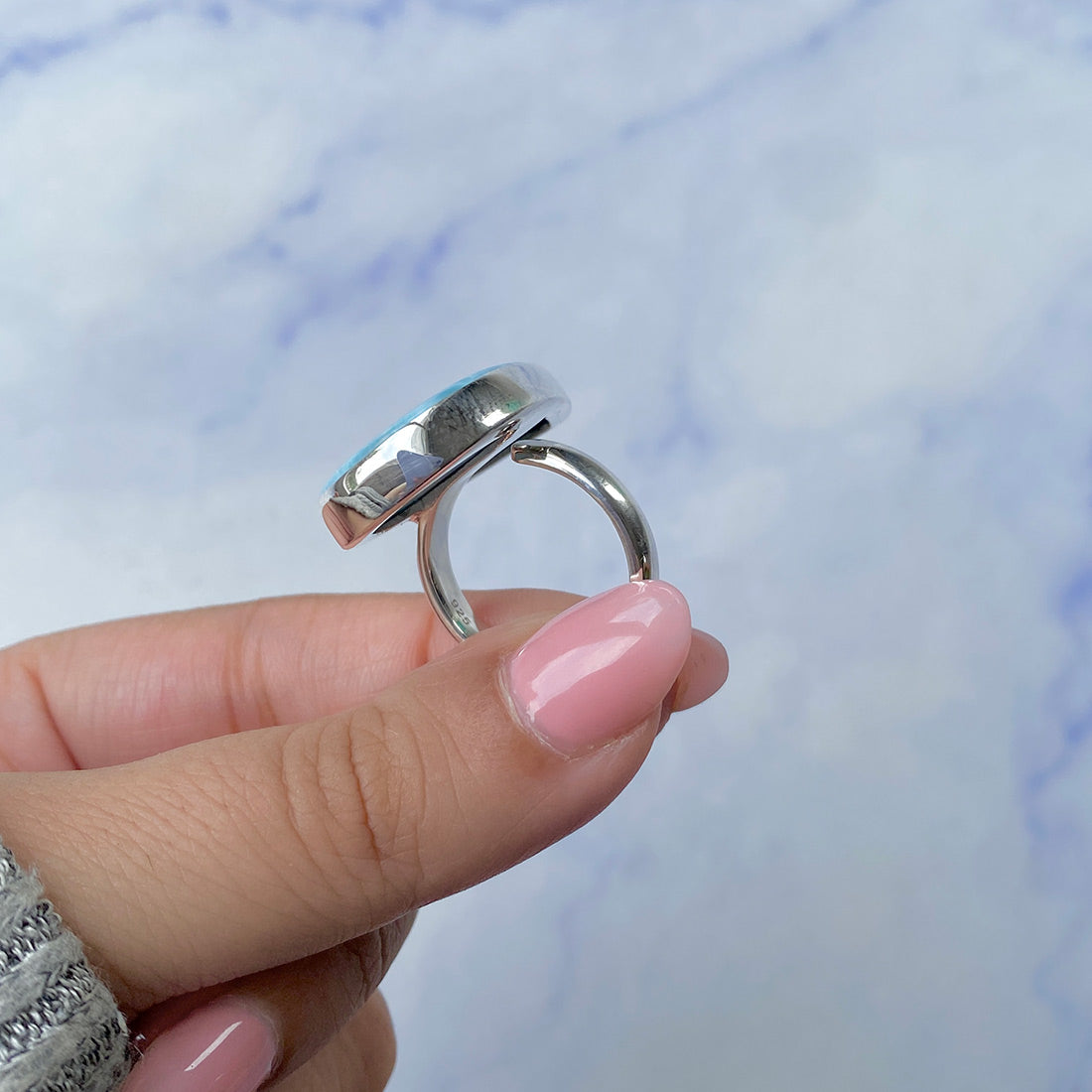 Larimar Adjustable Ring-(LAR-R-451.)