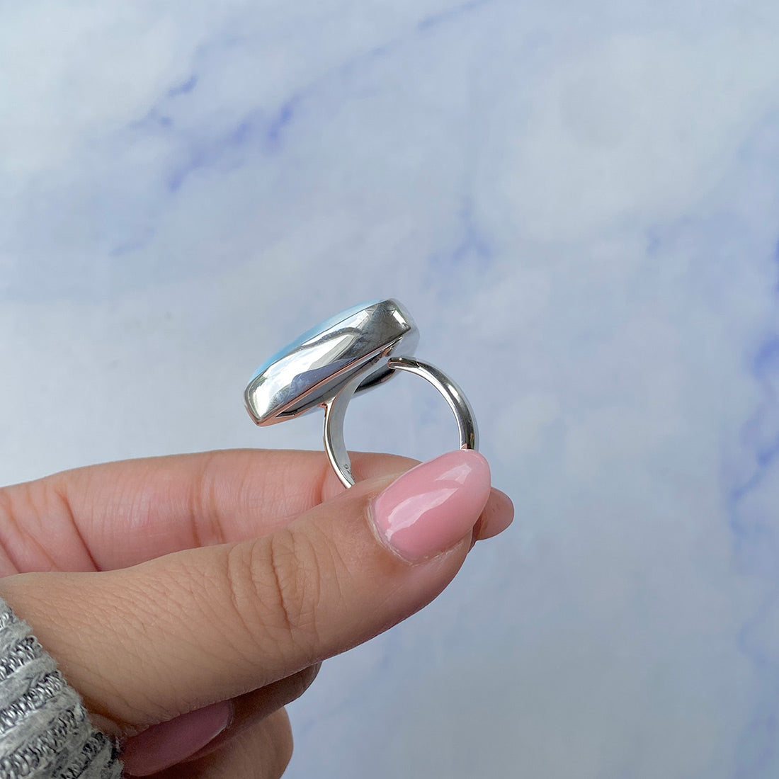 Larimar Adjustable Ring-(LAR-R-452.)