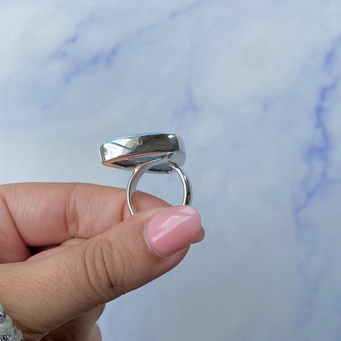 Larimar Adjustable Ring-(LAR-R-453.)