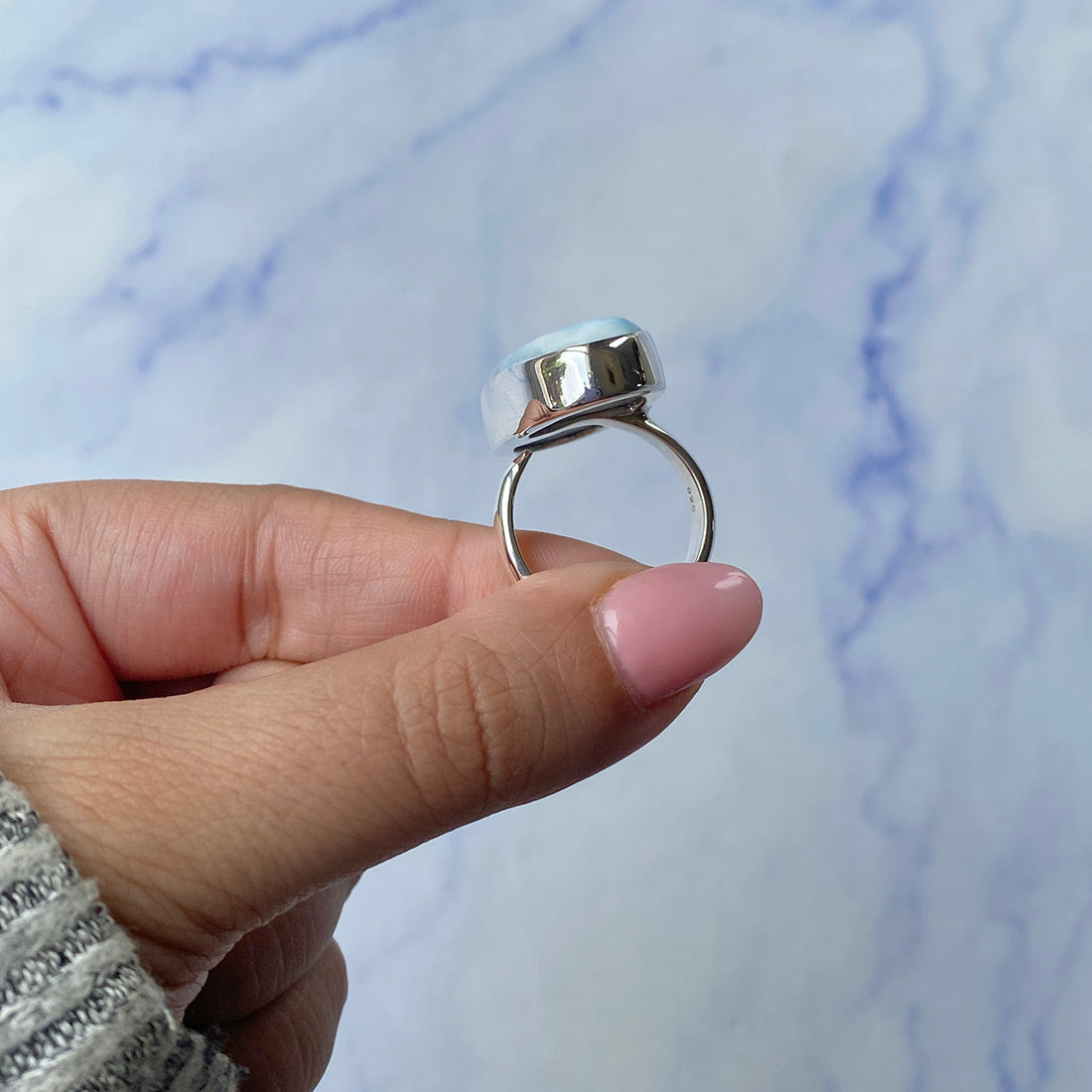 Larimar Adjustable Ring-(LAR-R-456.)