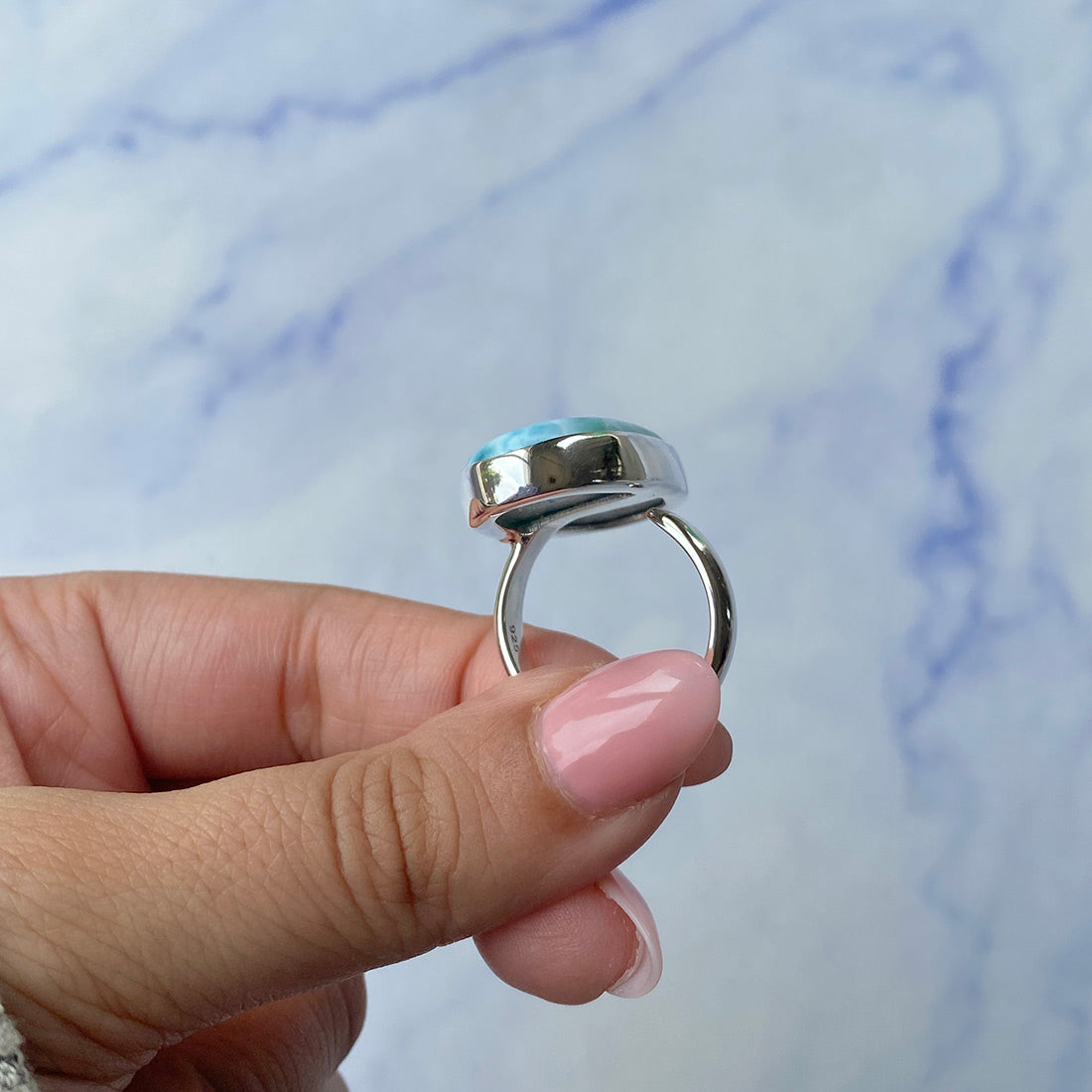 Larimar Adjustable Ring-(LAR-R-457.)