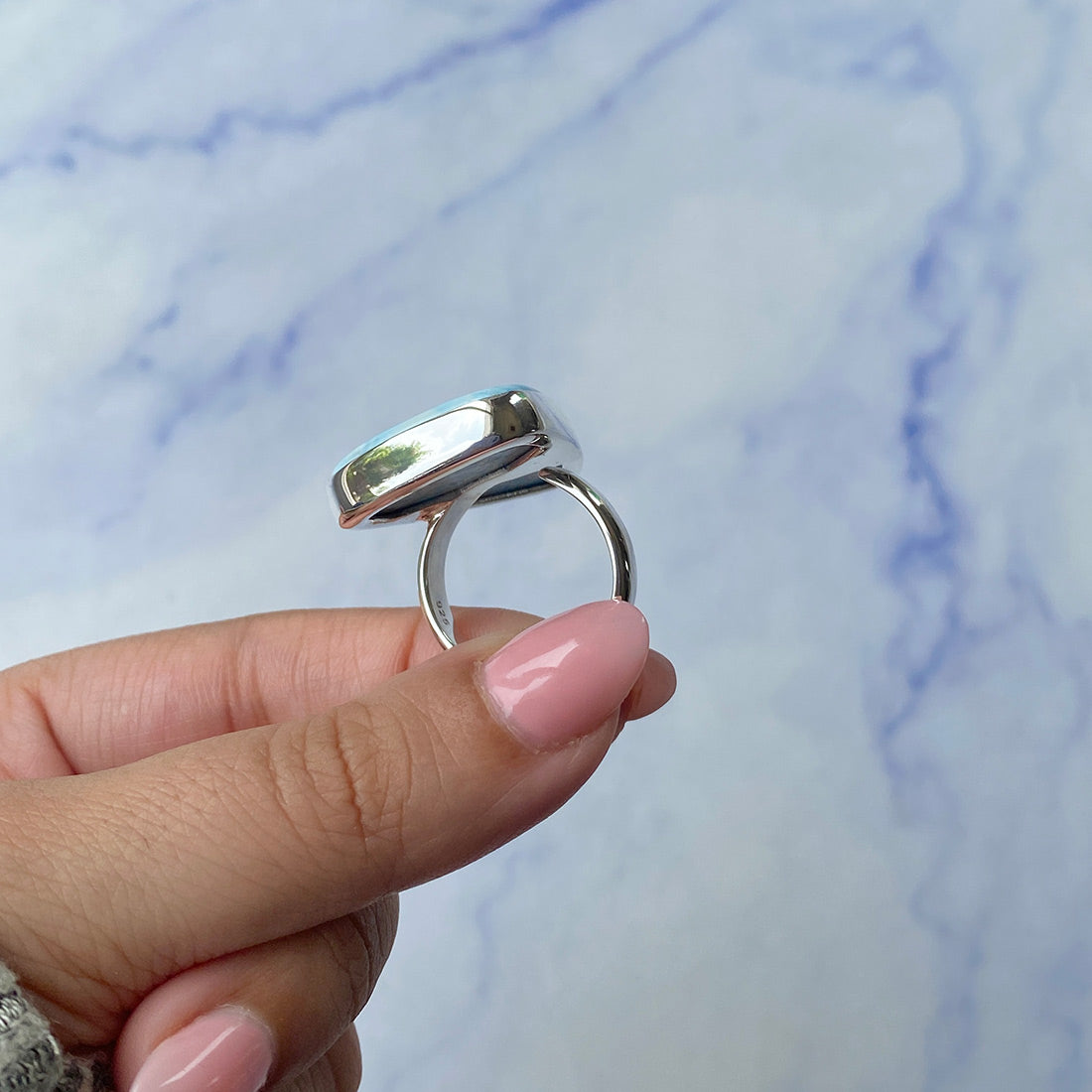 Larimar Adjustable Ring-(LAR-R-458.)