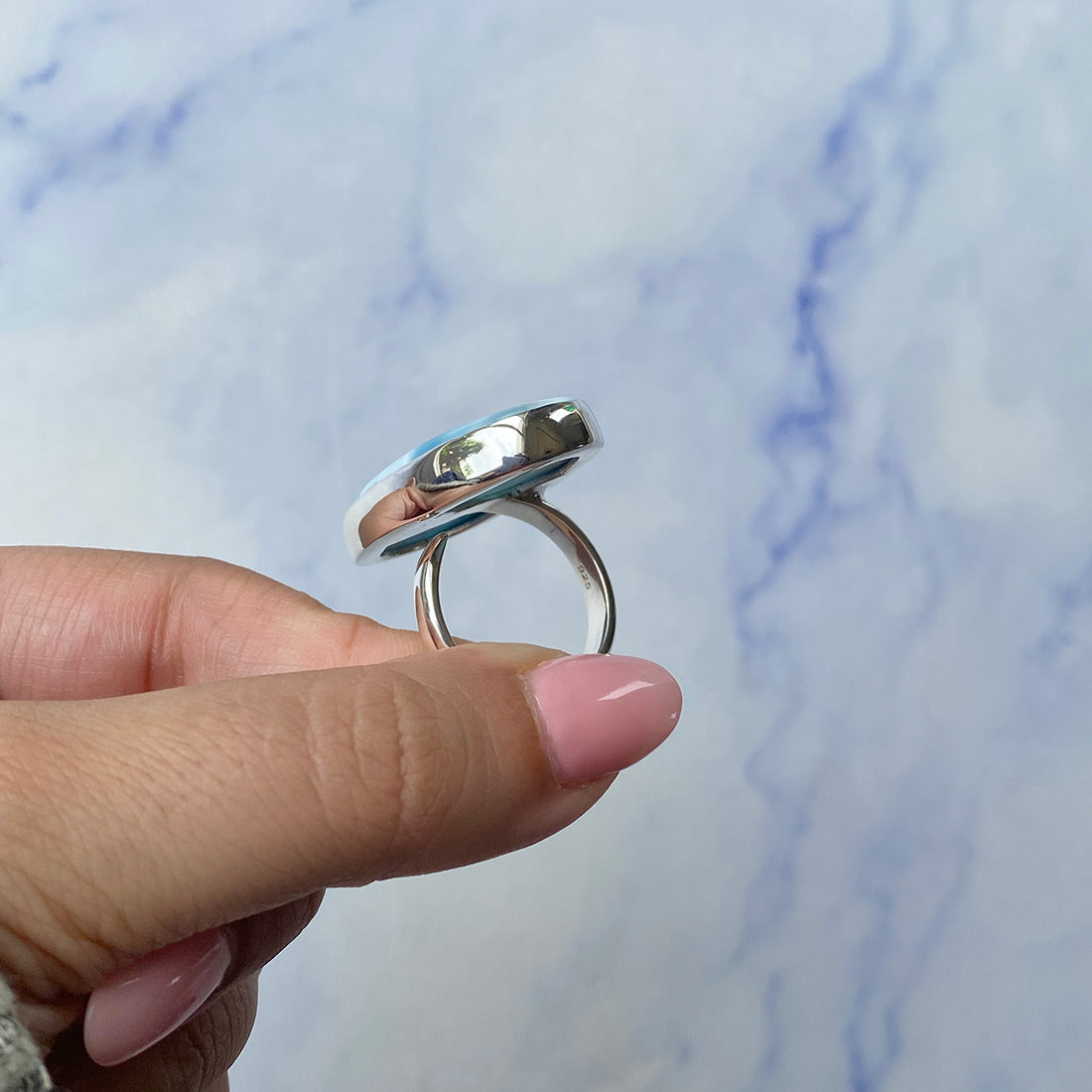 Larimar Adjustable Ring-(LAR-R-460.)