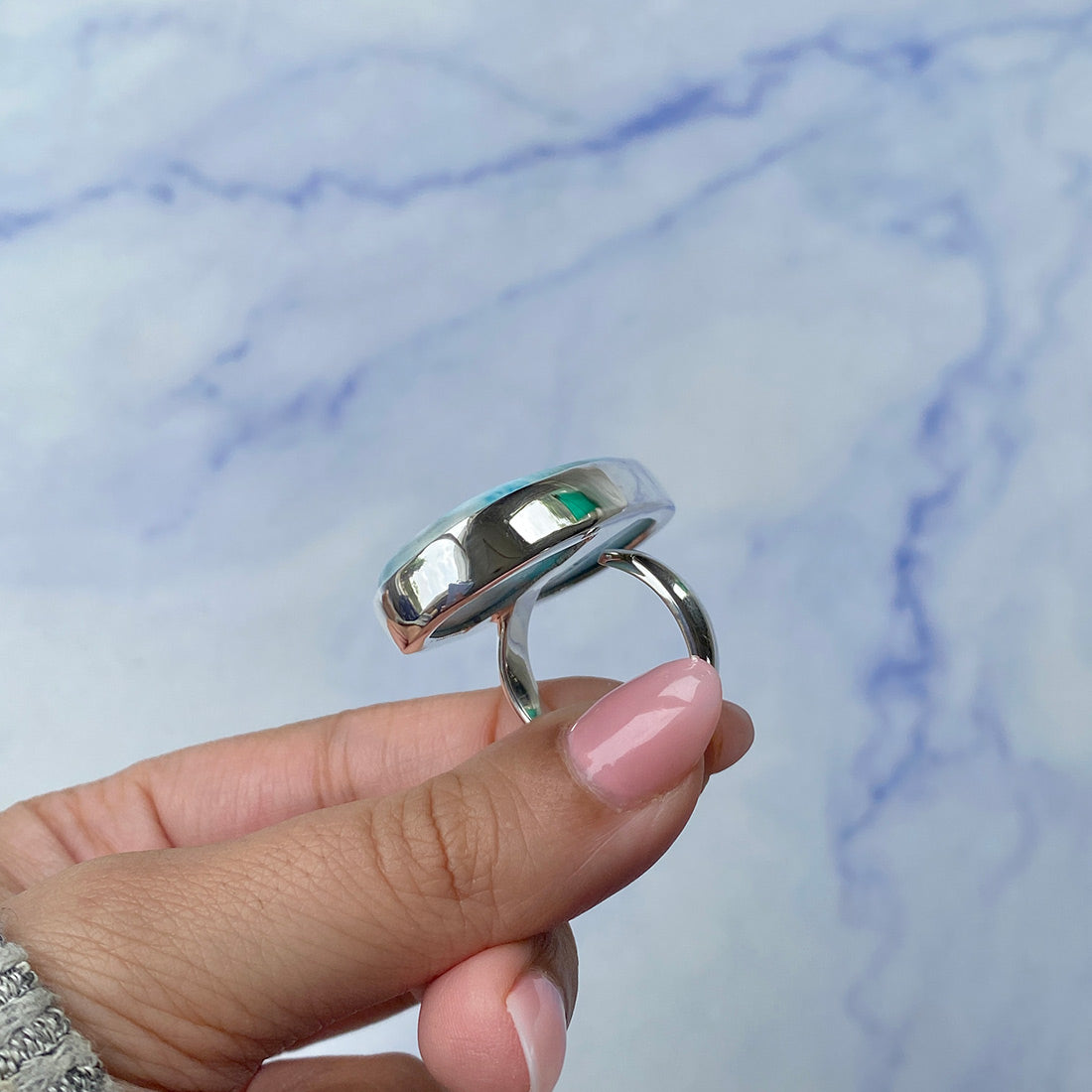 Larimar Adjustable Ring-(LAR-R-467.)