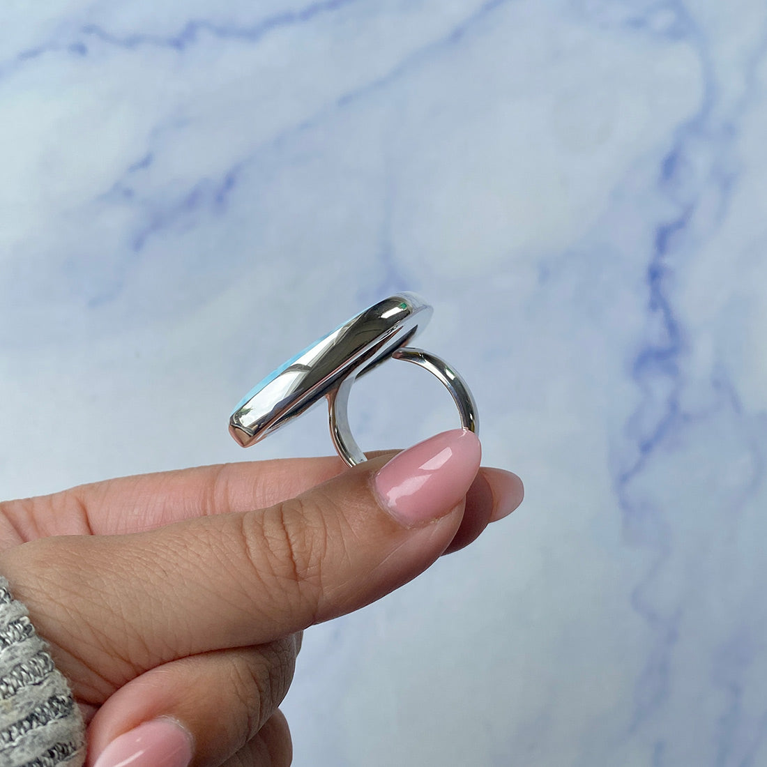 Larimar Adjustable Ring-(LAR-R-469.)