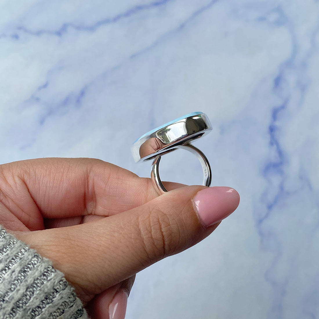 Larimar Adjustable Ring-(LAR-R-470.)