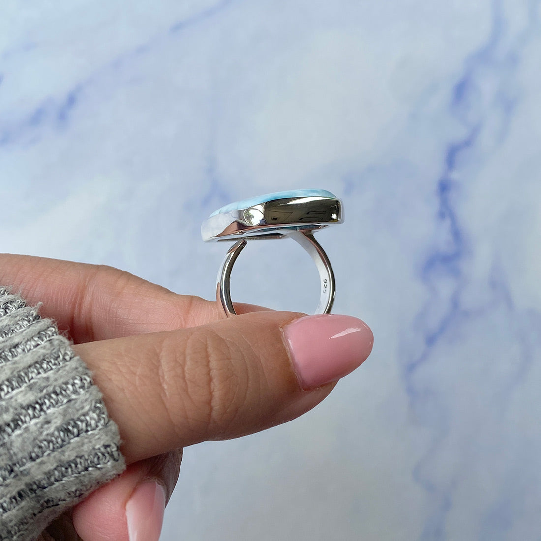 Larimar Adjustable Ring-(LAR-R-478.)