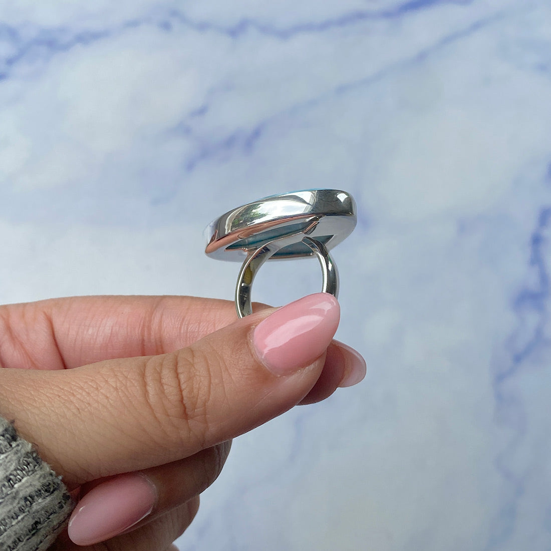 Larimar Adjustable Ring-(LAR-R-485.)