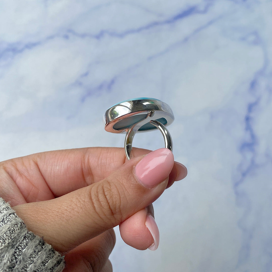 Larimar Adjustable Ring-(LAR-R-488.)