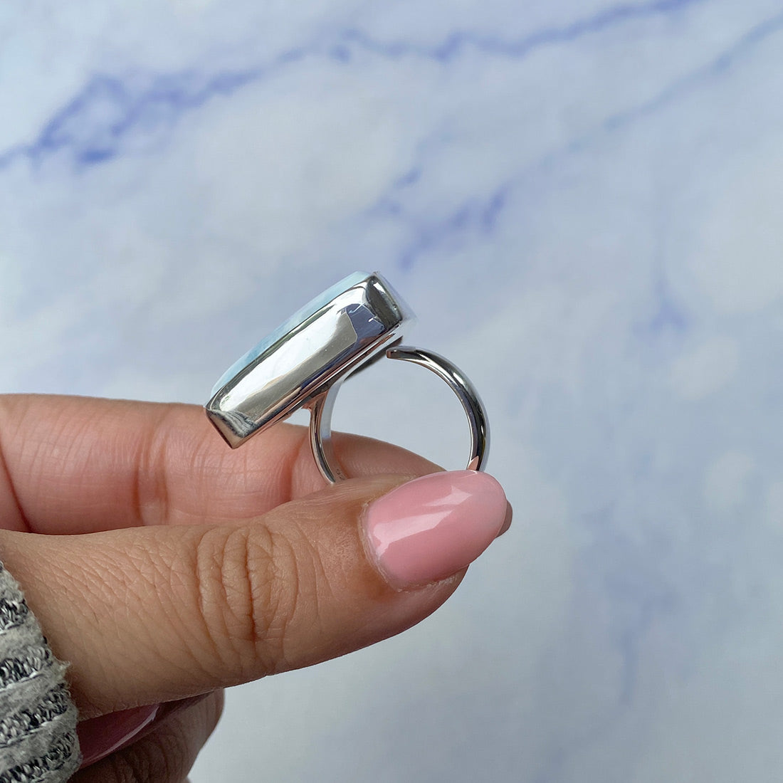 Larimar Adjustable Ring-(LAR-R-506.)