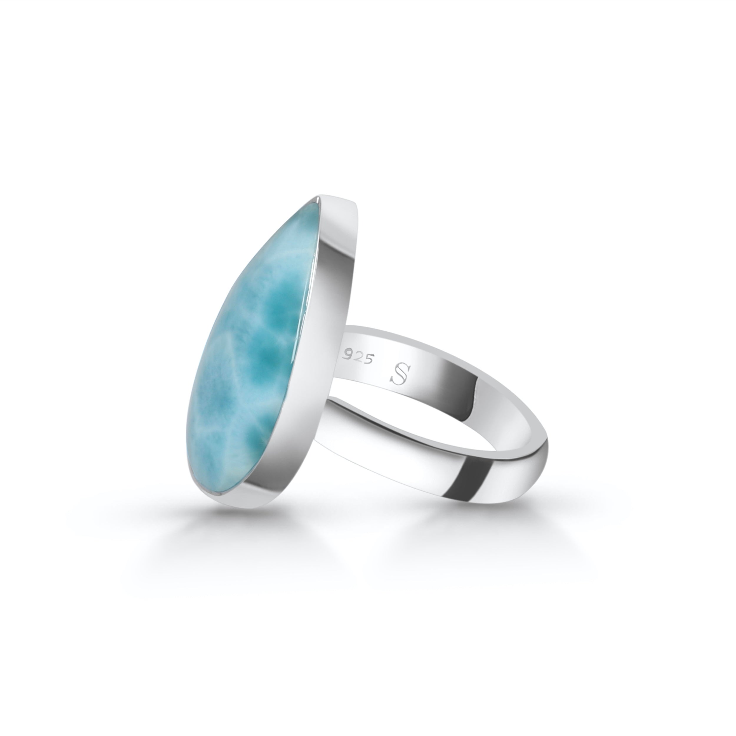 Larimar Adjustable Ring-(LAR-R-52)