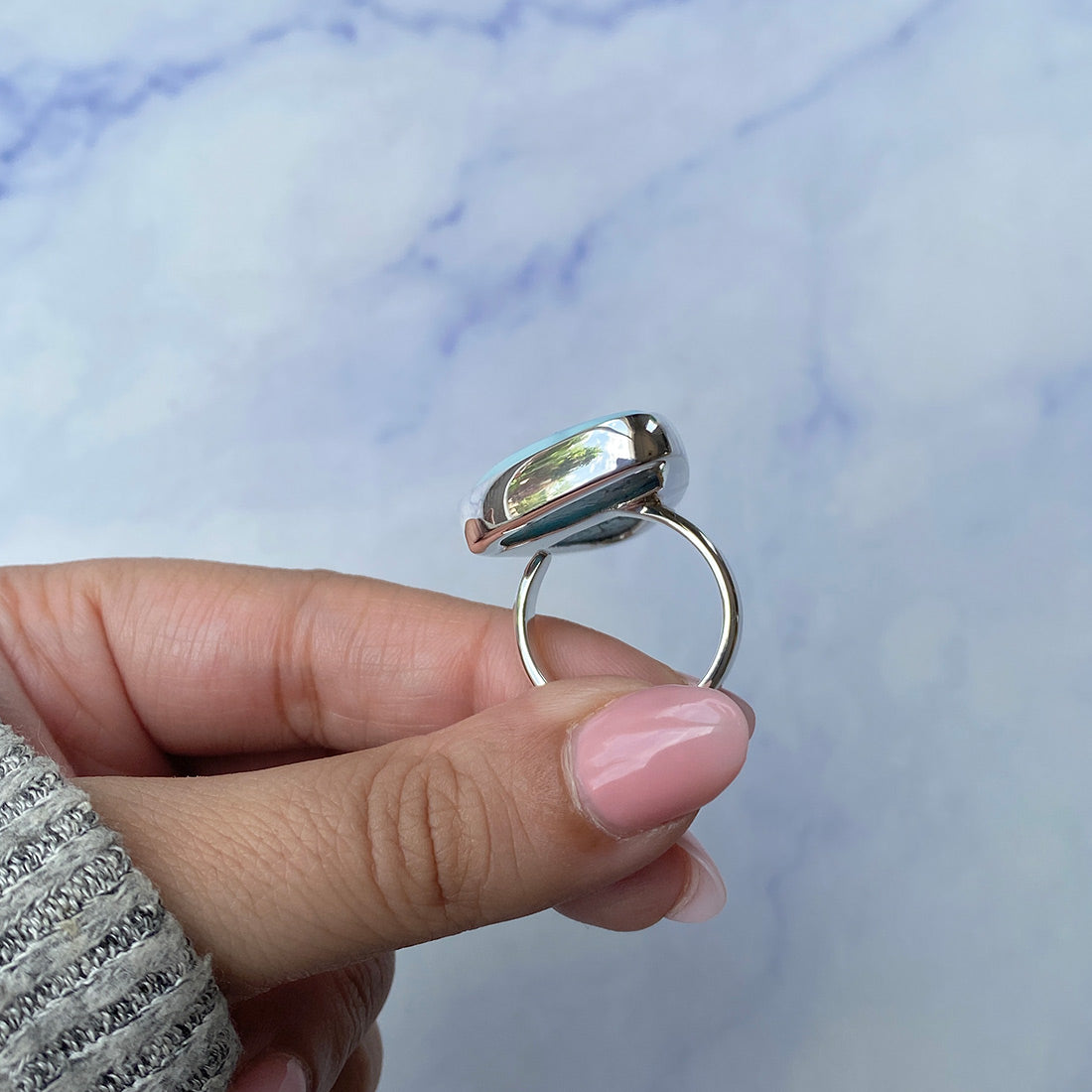 Larimar Adjustable Ring-(LAR-R-532.)