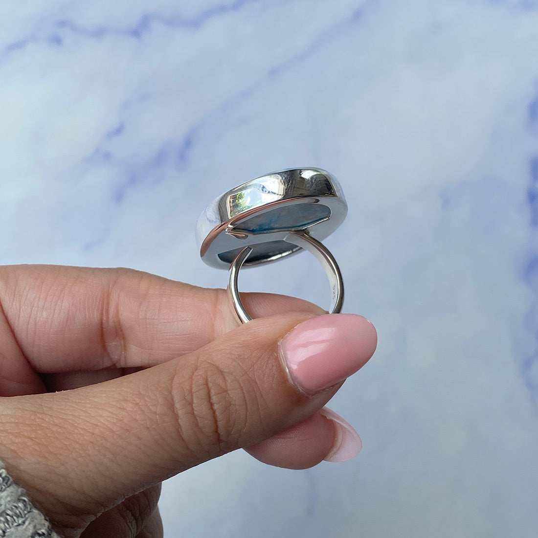 Larimar Adjustable Ring-(LAR-R-535.)