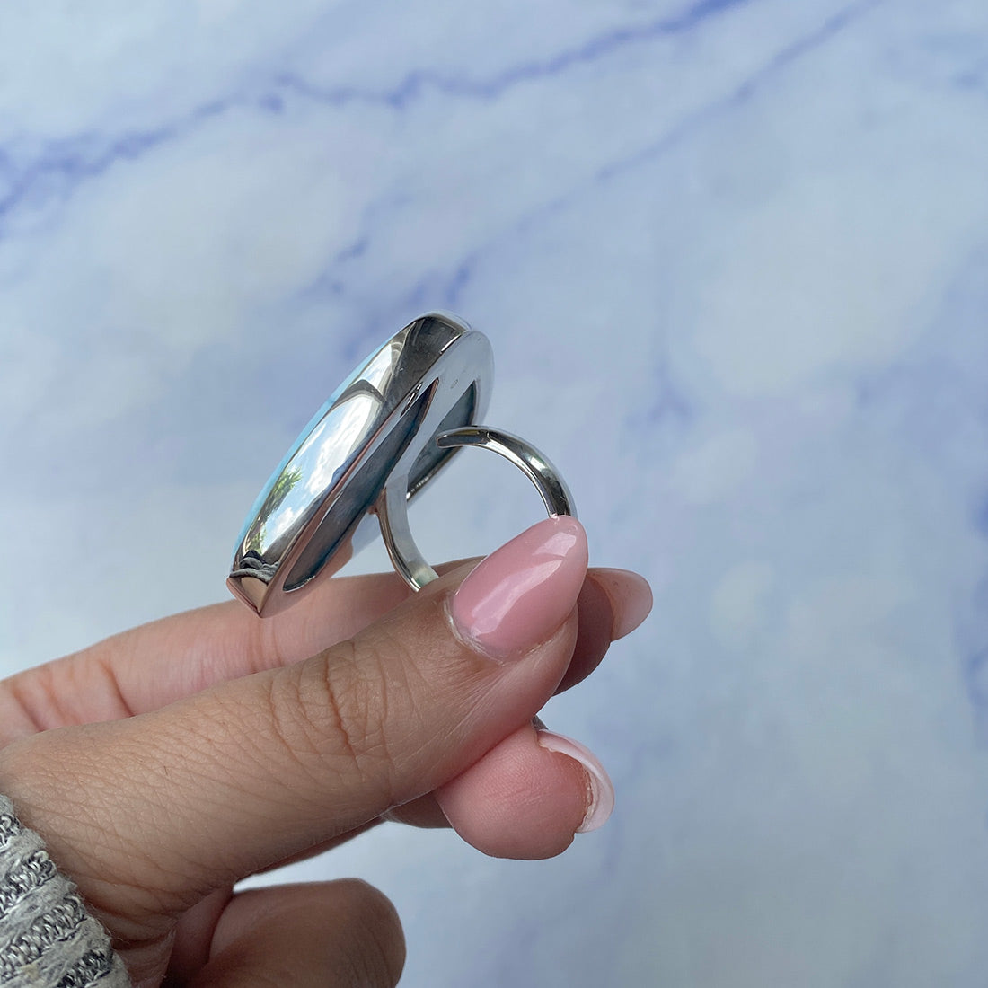 Larimar Adjustable Ring-(LAR-R-537.)