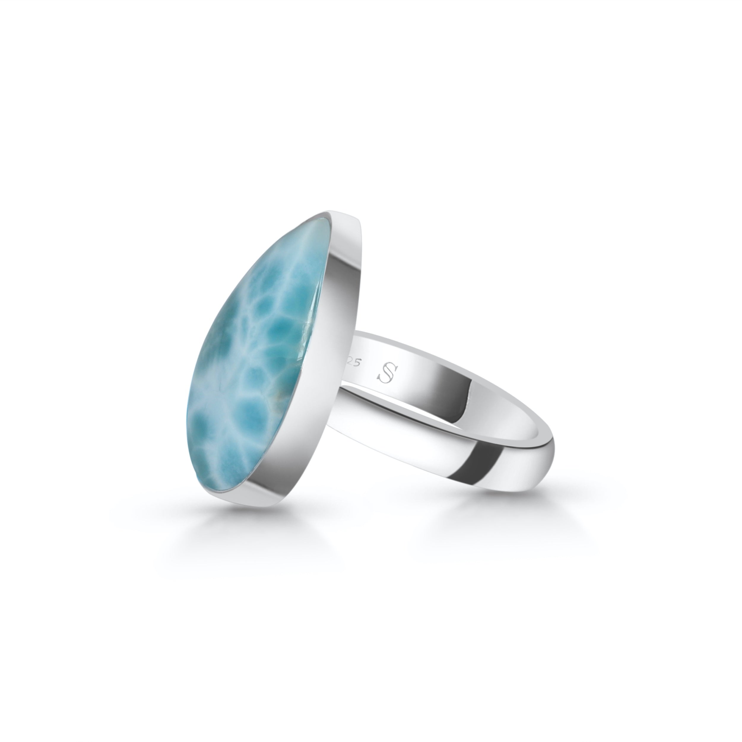 Larimar Adjustable Ring-(LAR-R-54)