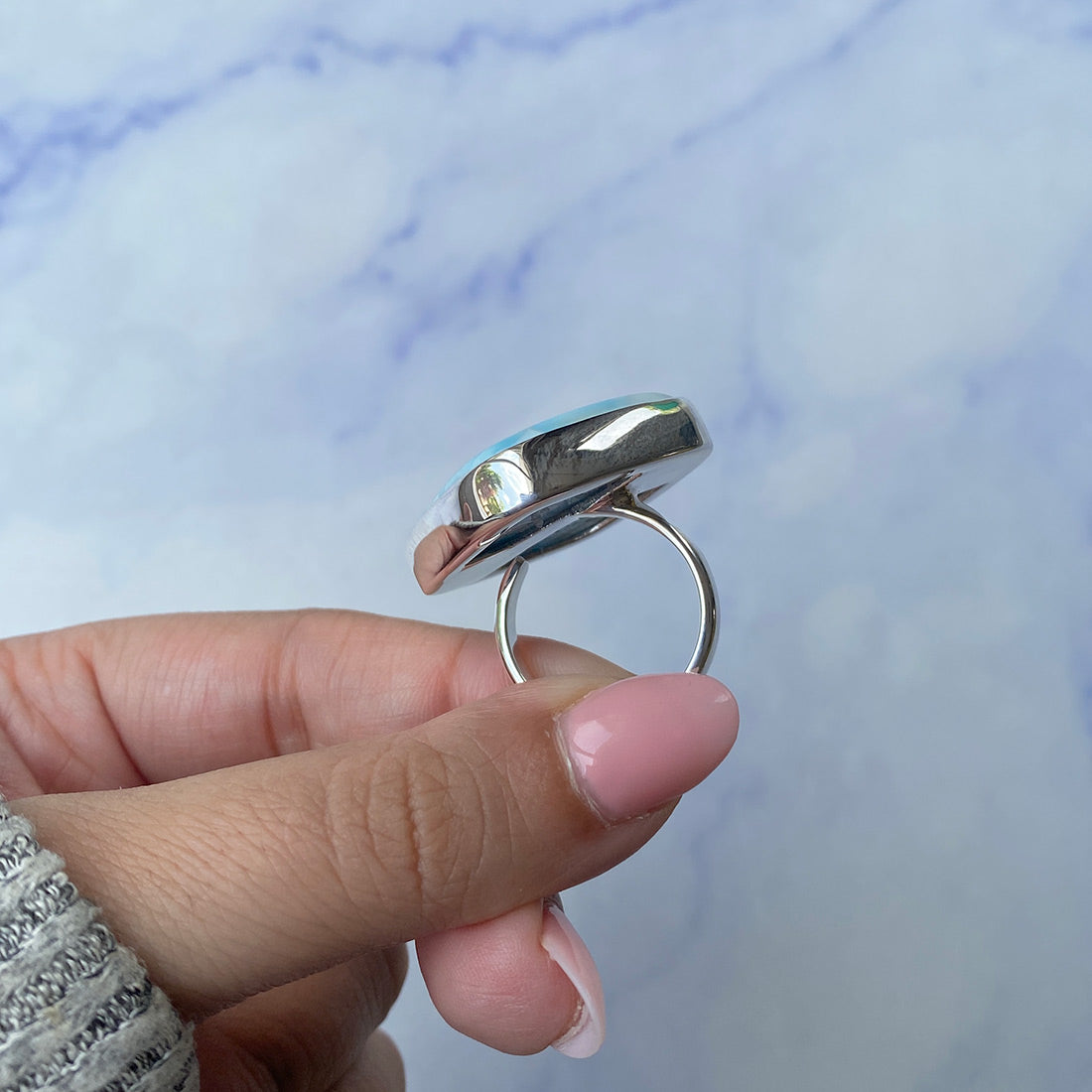 Larimar Adjustable Ring-(LAR-R-540.)