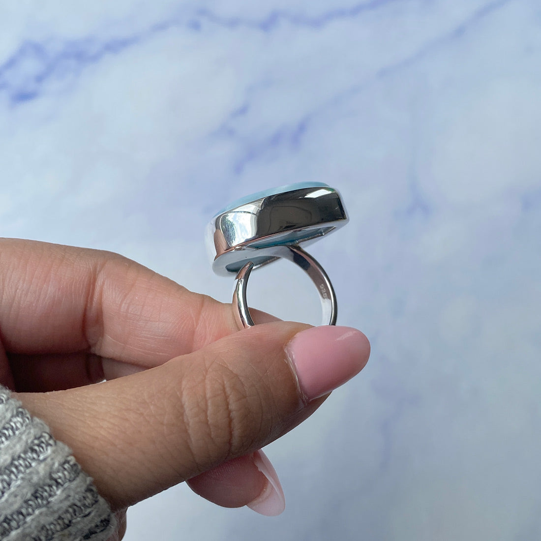 Larimar Adjustable Ring-(LAR-R-547.)