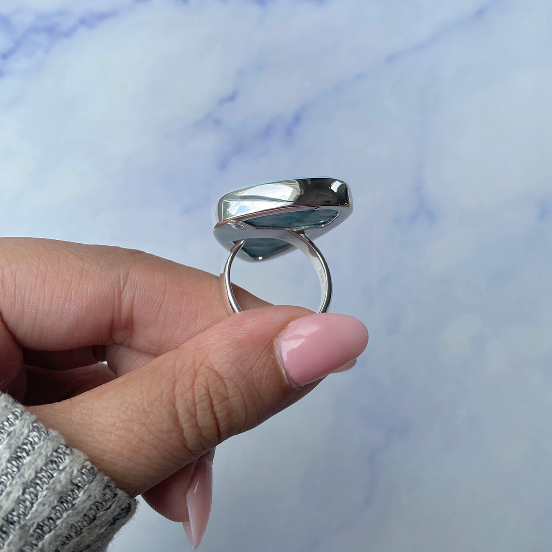 Larimar Adjustable Ring-(LAR-R-548.)