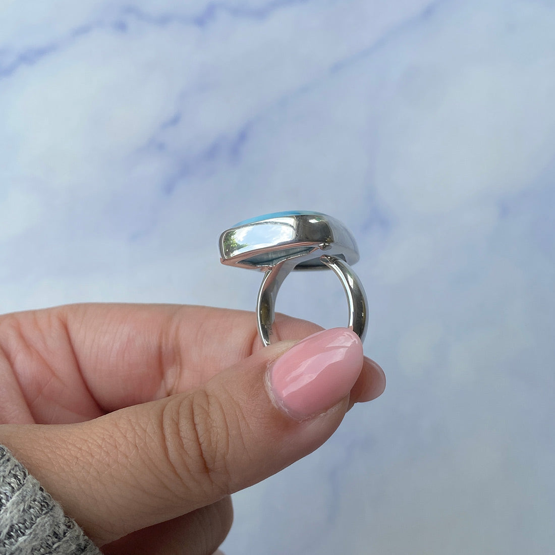 Larimar Adjustable Ring-(LAR-R-562.)
