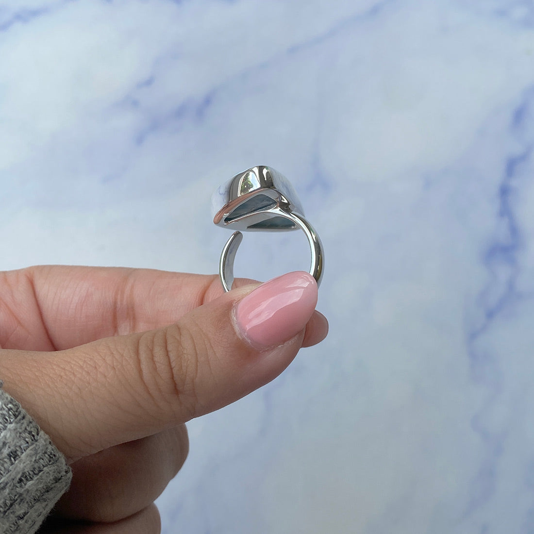 Larimar Adjustable Ring-(LAR-R-563.)