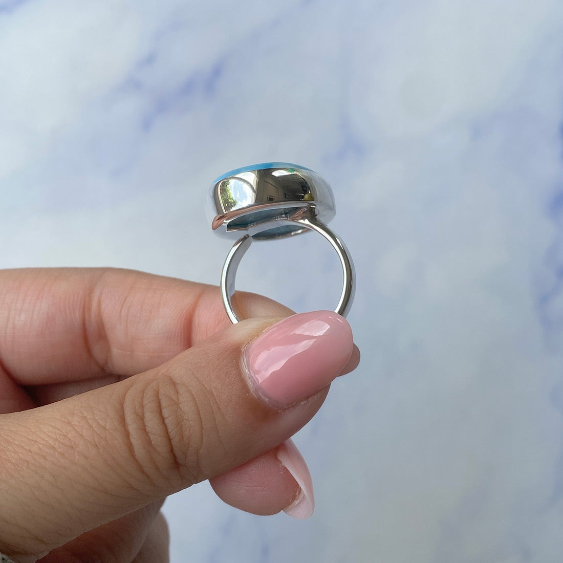 Larimar Adjustable Ring-(LAR-R-566.)