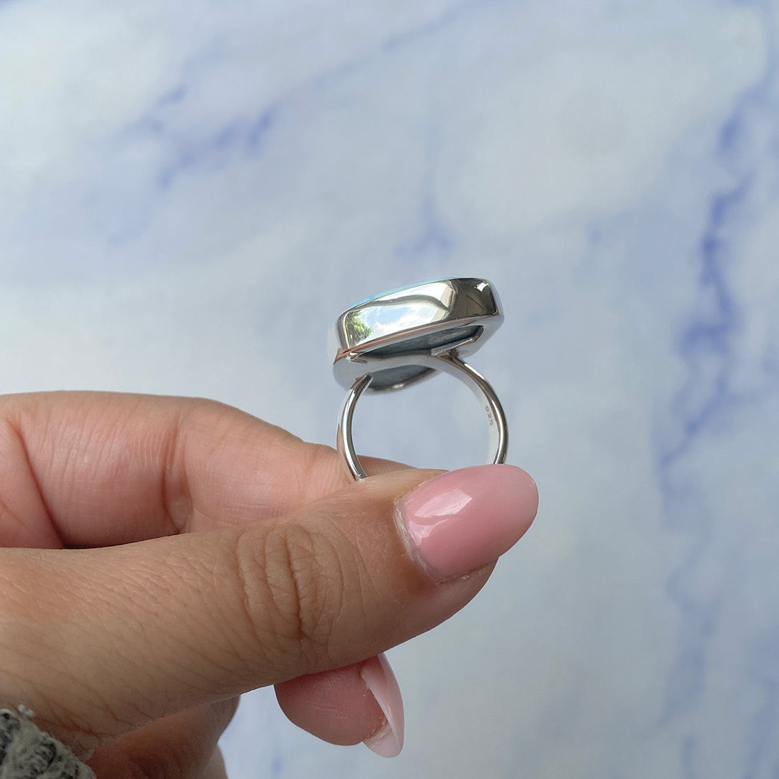 Larimar Adjustable Ring-(LAR-R-568.)