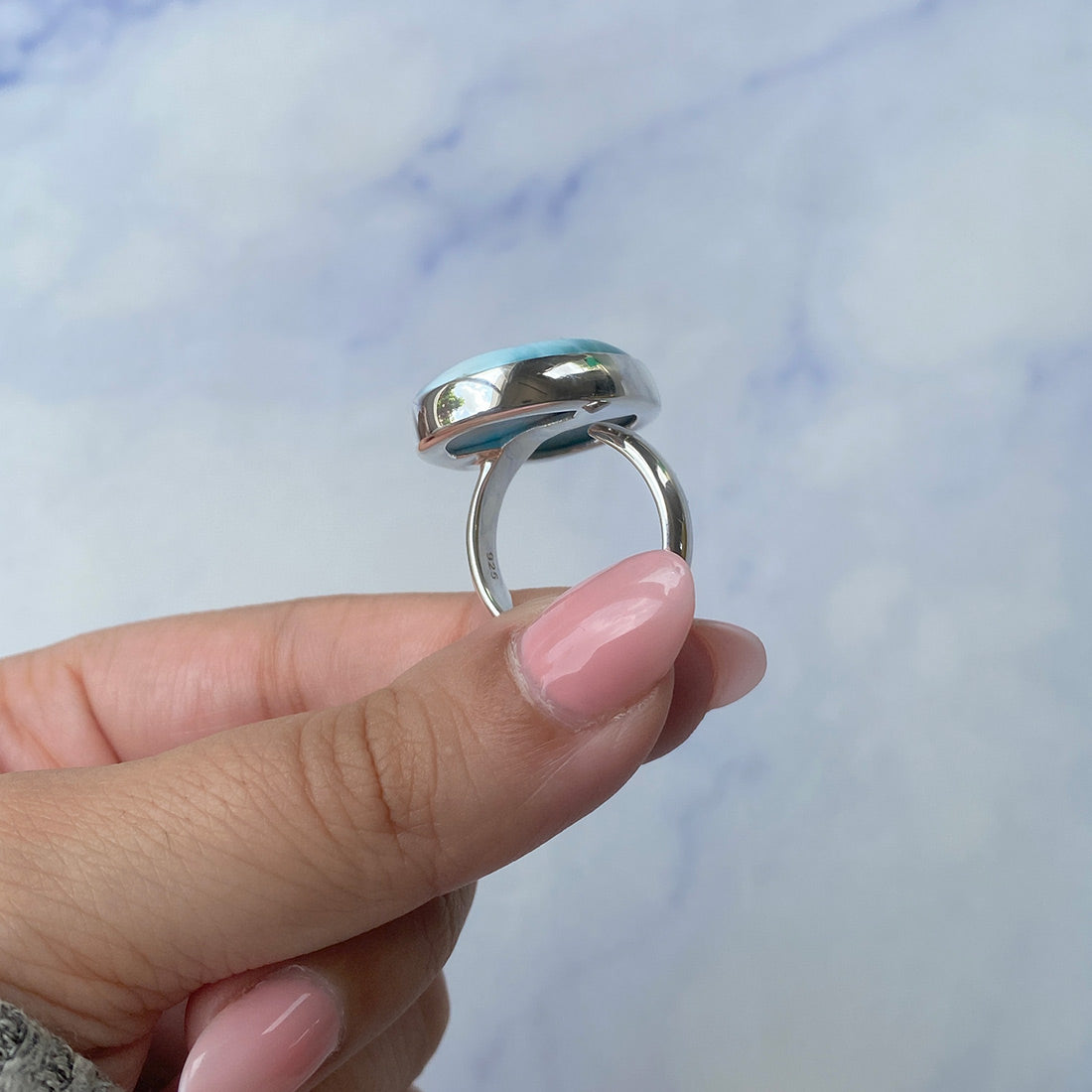 Larimar Adjustable Ring-(LAR-R-571.)