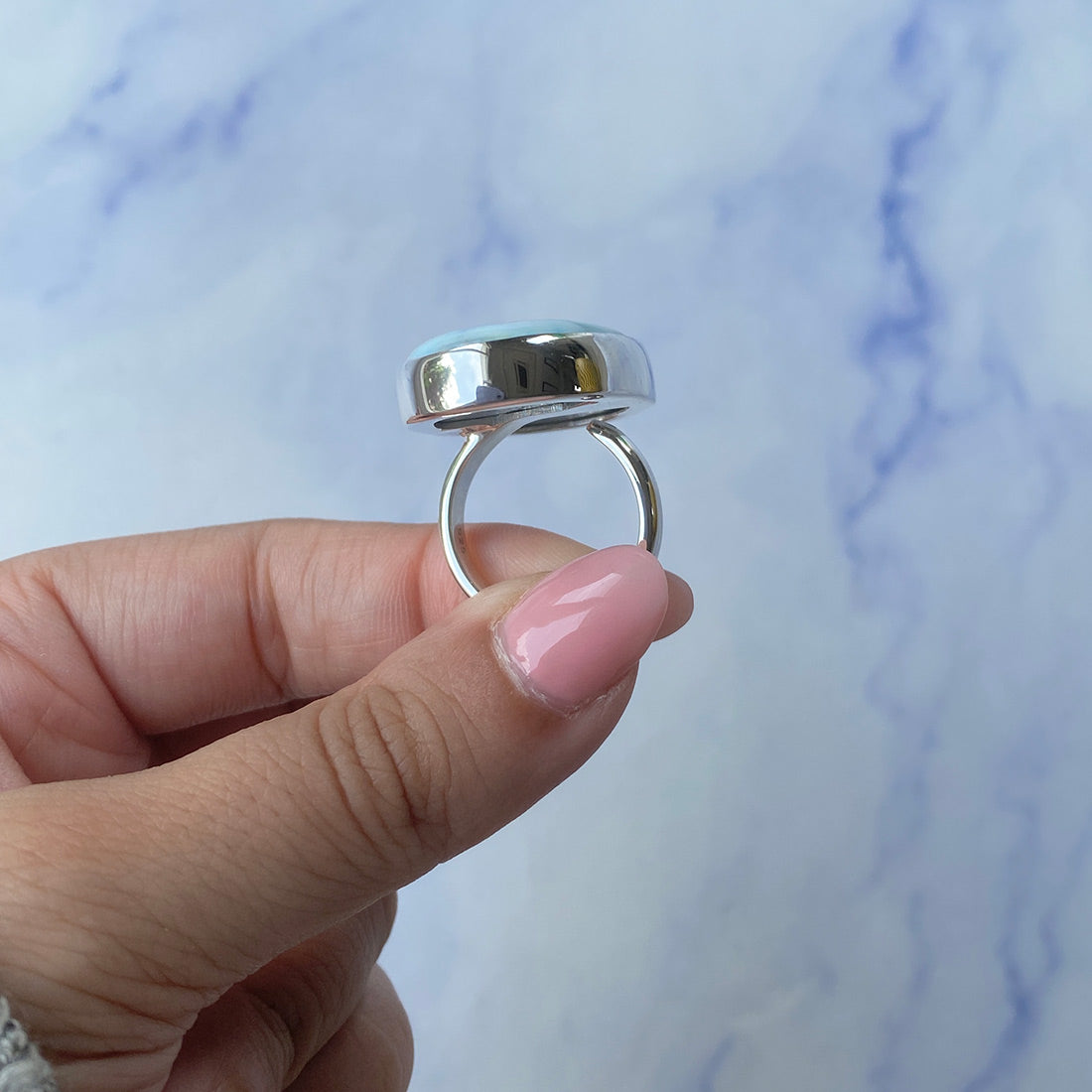 Larimar Adjustable Ring-(LAR-R-573.)