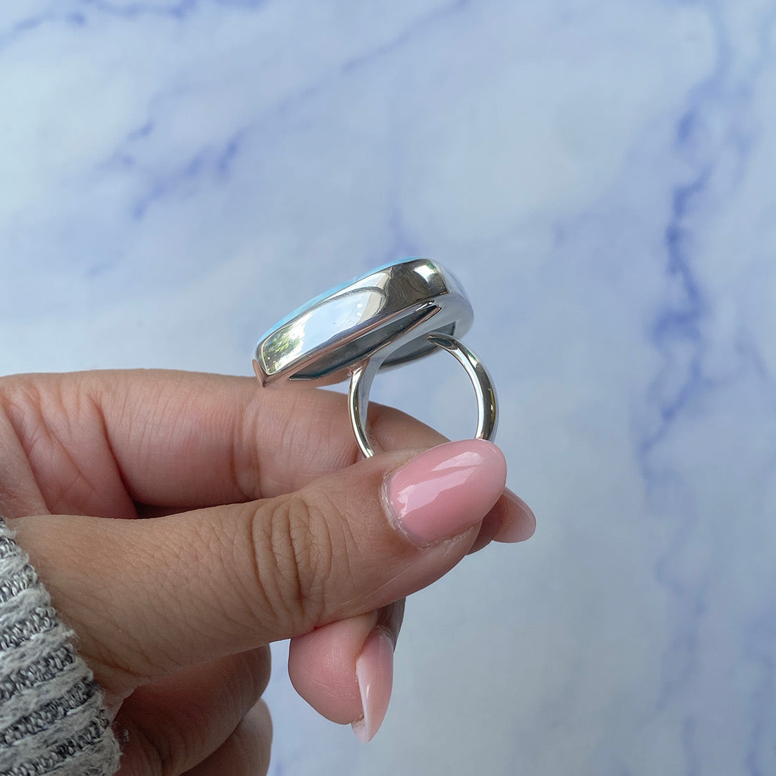 Larimar Adjustable Ring-(LAR-R-575.)