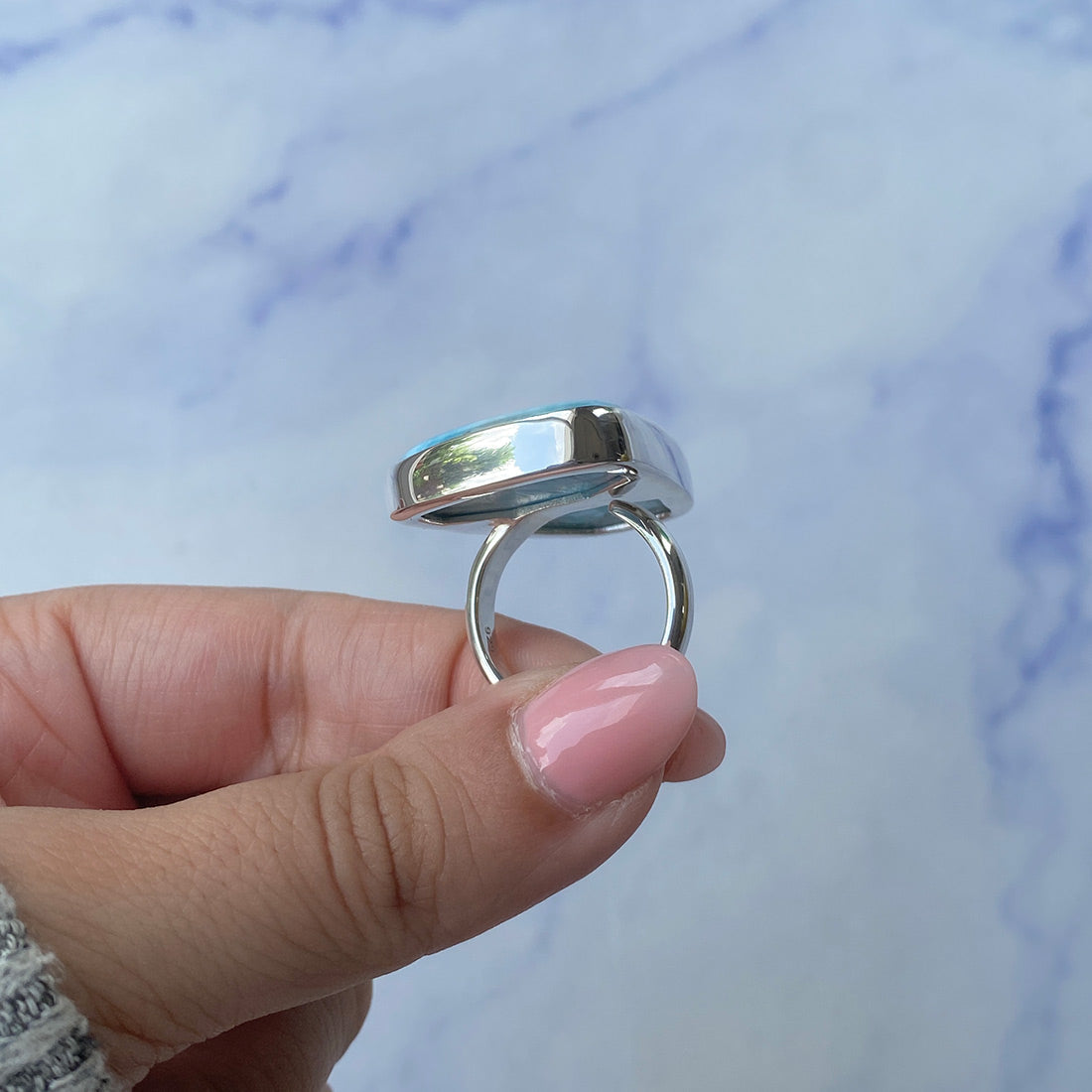 Larimar Adjustable Ring-(LAR-R-580.)